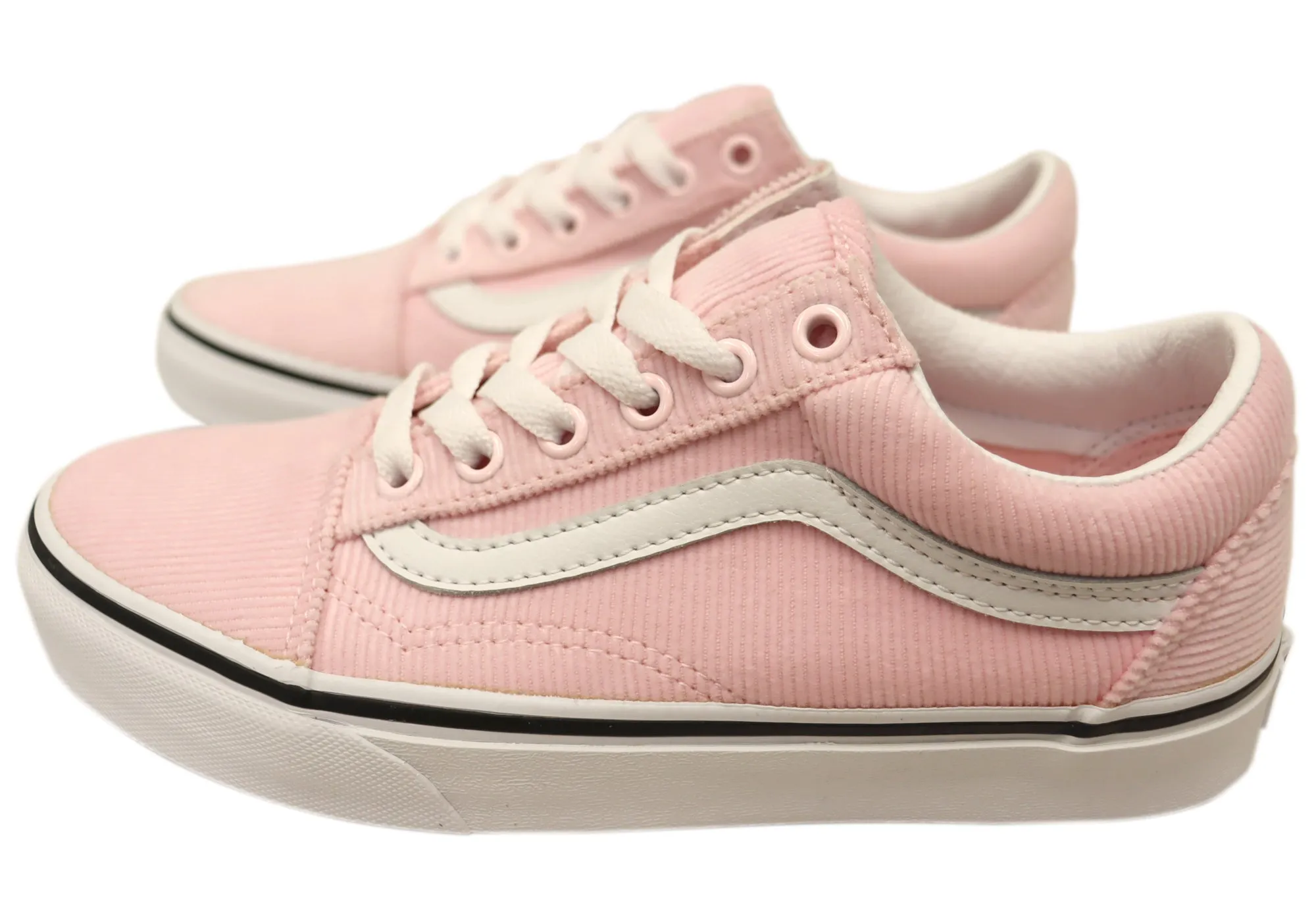Vans Damen Old Skool Mini Cord Pink Bequeme Schnürsneaker Vans Schuhe