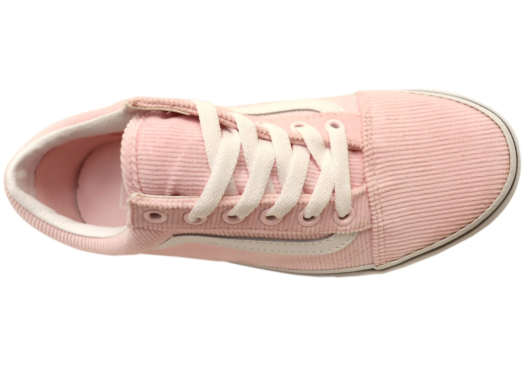 Vans Damen Old Skool Mini Cord Pink Bequeme Schnürsneaker Vans Schuhe