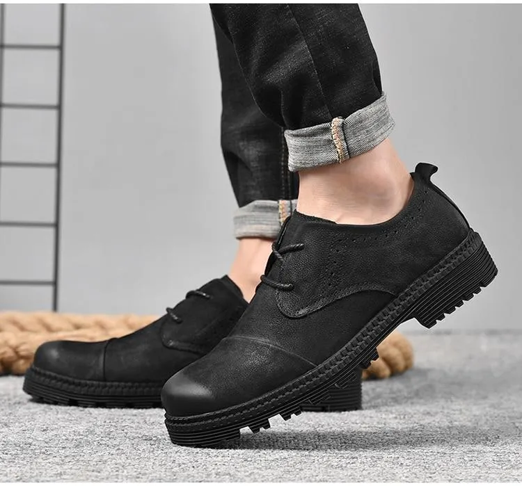 West Louis™ Weiche schwarze modische Freizeitschuhe