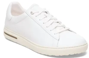 Damens Bend Leder-Sneaker (Mittel/schmal) in Weiß