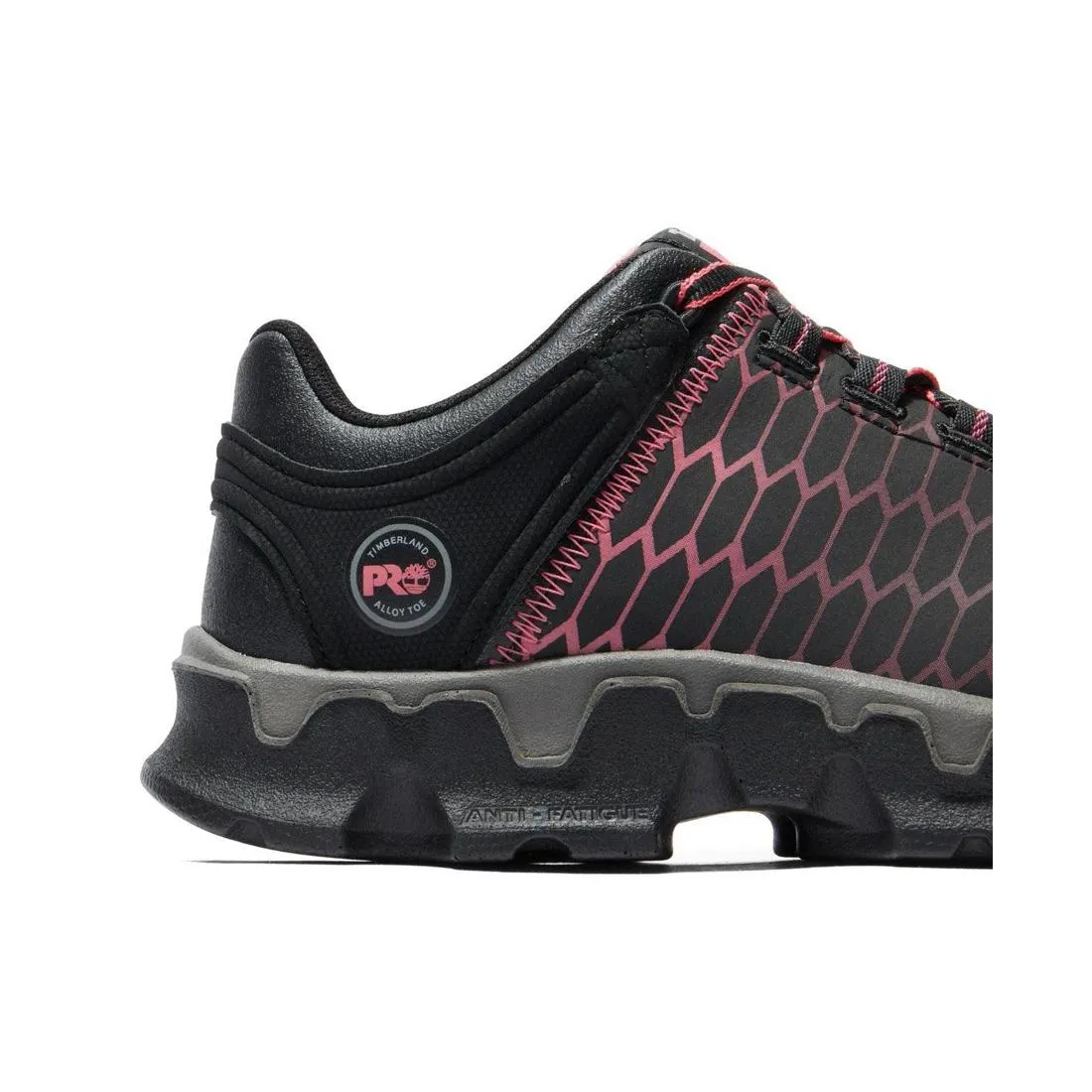 Damen Powertrain Sport Arbeitsschuh mit Stahlkappe Schwarz/Rosa