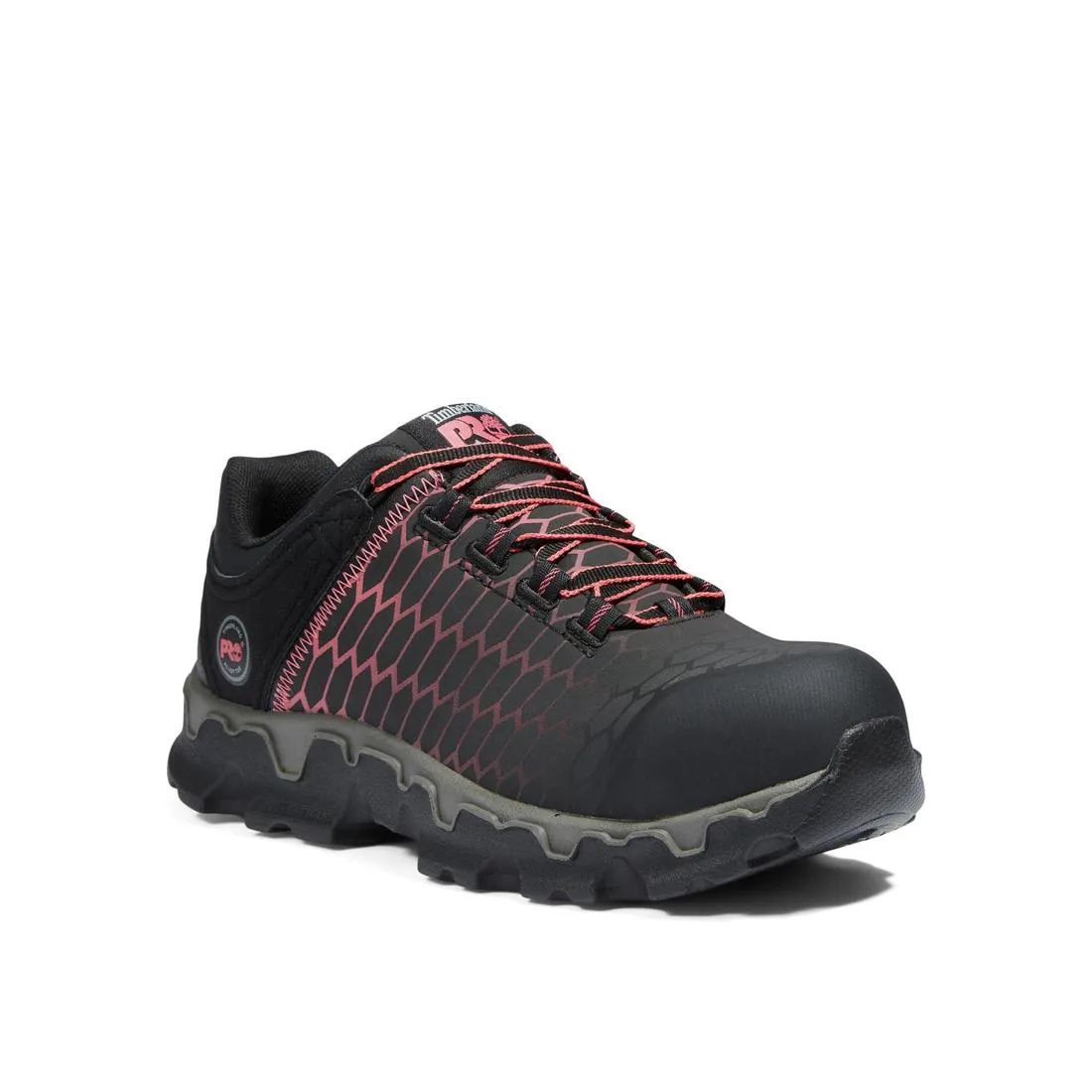 Damen Powertrain Sport Arbeitsschuh mit Stahlkappe Schwarz/Rosa