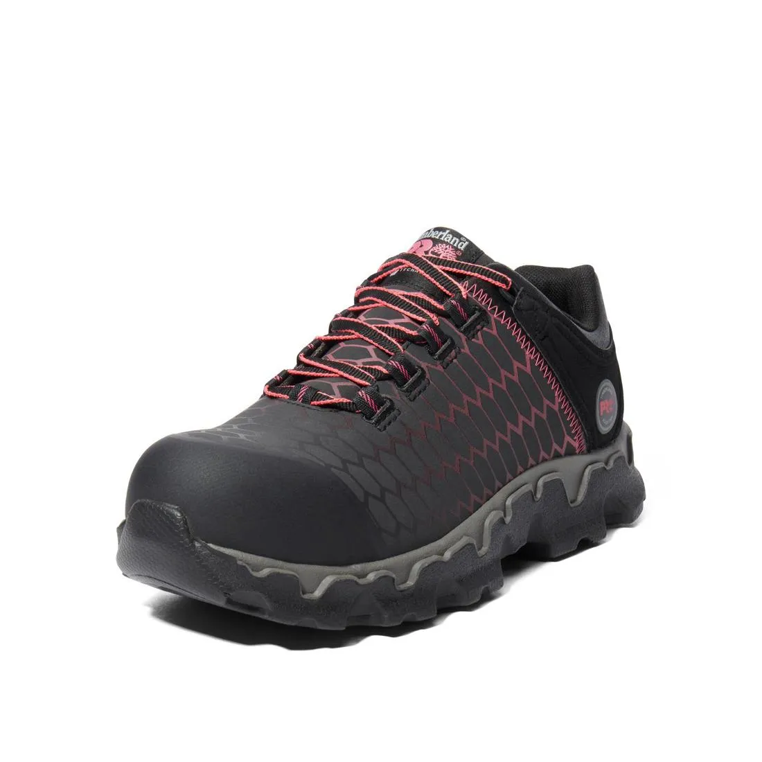 Damen Powertrain Sport Arbeitsschuh mit Stahlkappe Schwarz/Rosa