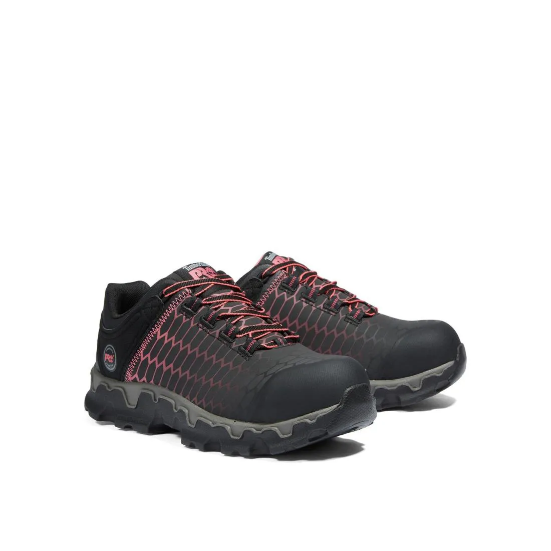 Damen Powertrain Sport Arbeitsschuh mit Stahlkappe Schwarz/Rosa