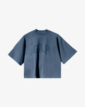 YEEZY GAP ENGINEERED BY BALENCIAGA Taube 3/4-Ärmel Dunkelblau Nahtlos T-Shirt